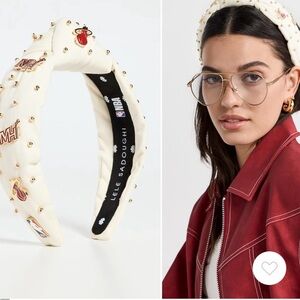 NWT Lele Sadoughi NBA Miami Heat Headband